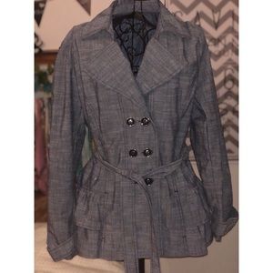 DENIM CYNTHIA ROWLEY TIE JACKET